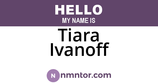 Tiara Ivanoff