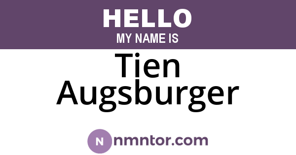 Tien Augsburger