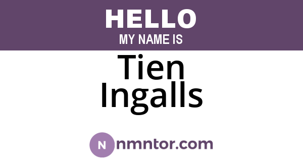 Tien Ingalls