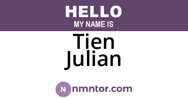 Tien Julian