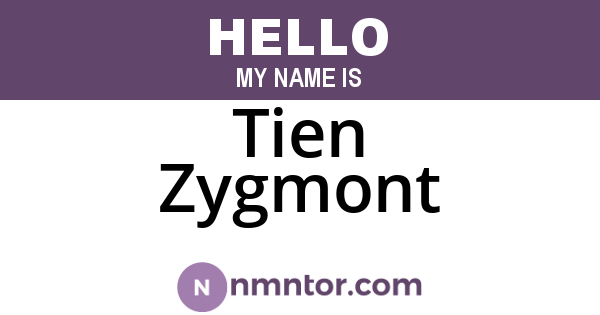 Tien Zygmont