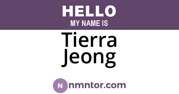 Tierra Jeong