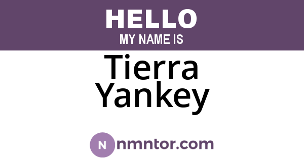 Tierra Yankey