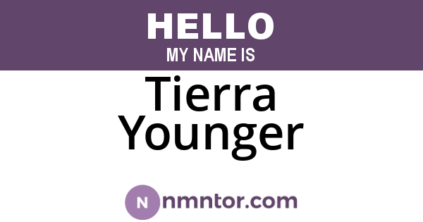 Tierra Younger