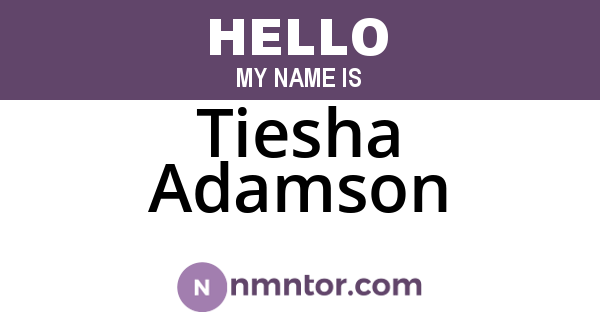 Tiesha Adamson