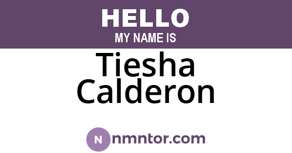 Tiesha Calderon