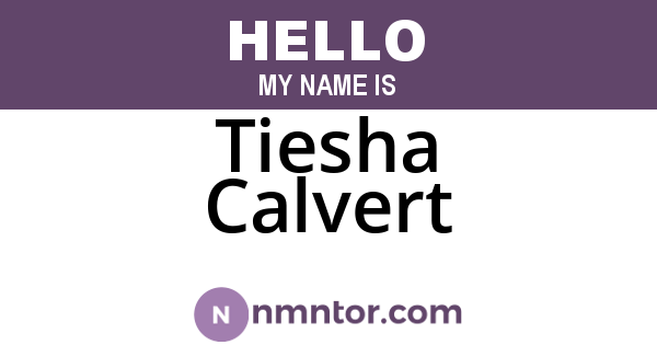 Tiesha Calvert