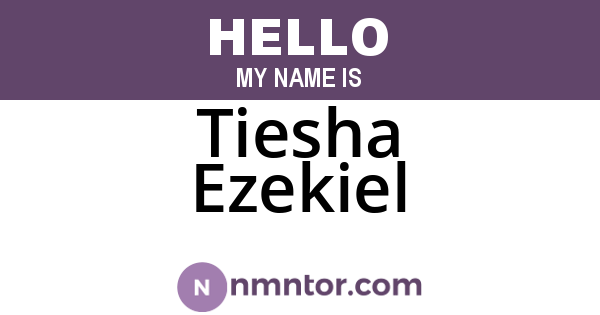 Tiesha Ezekiel