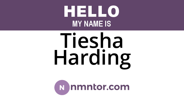 Tiesha Harding