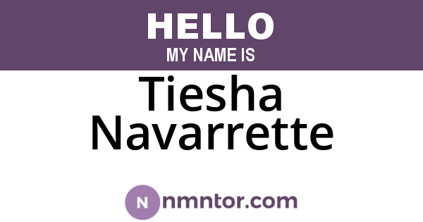 Tiesha Navarrette