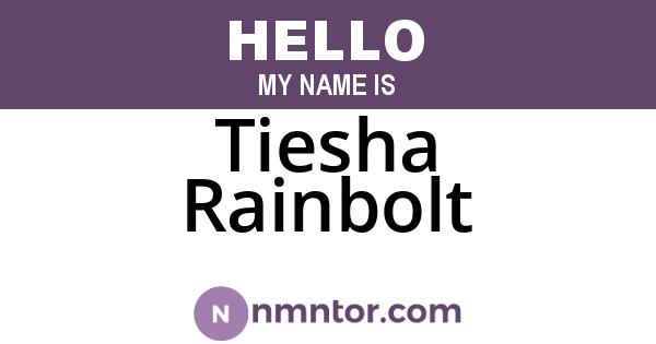 Tiesha Rainbolt