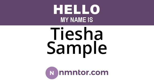 Tiesha Sample