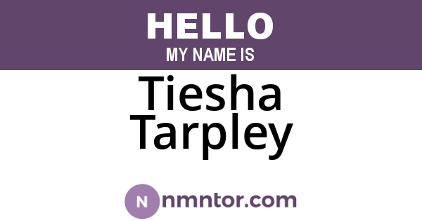 Tiesha Tarpley