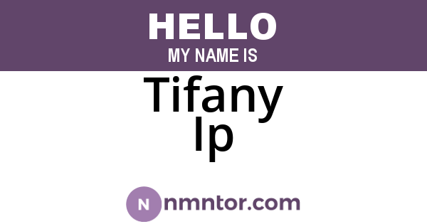 Tifany Ip