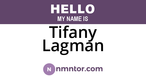Tifany Lagman