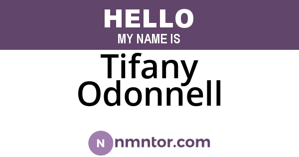 Tifany Odonnell