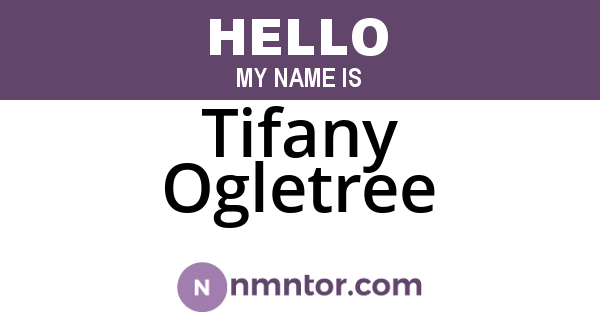 Tifany Ogletree
