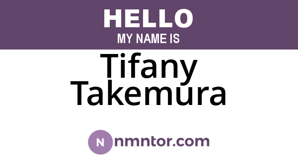 Tifany Takemura