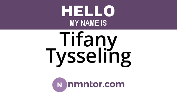 Tifany Tysseling