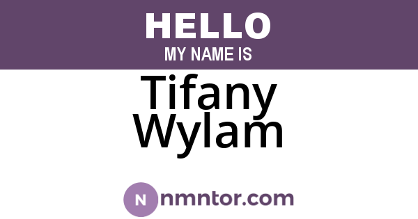 Tifany Wylam