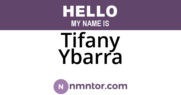 Tifany Ybarra