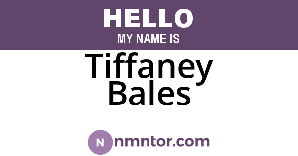 Tiffaney Bales