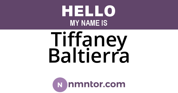 Tiffaney Baltierra