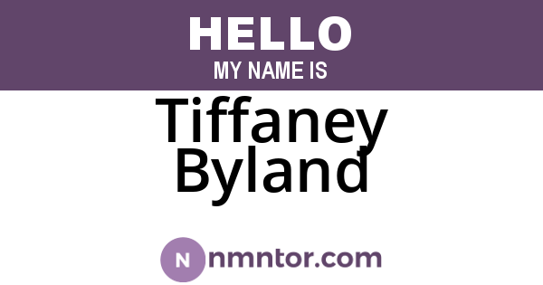Tiffaney Byland