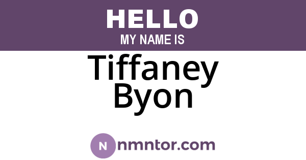 Tiffaney Byon