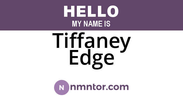 Tiffaney Edge