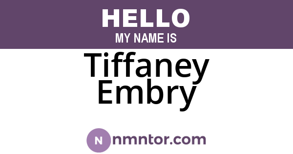 Tiffaney Embry