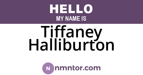 Tiffaney Halliburton