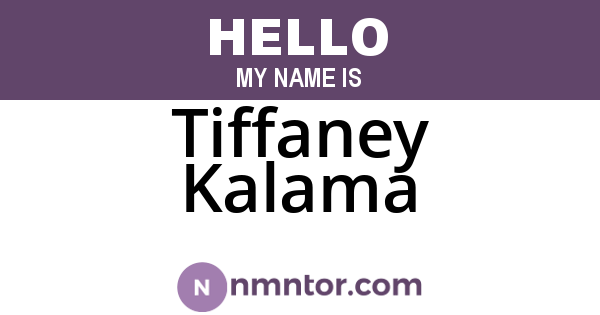 Tiffaney Kalama