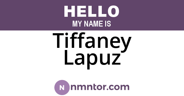 Tiffaney Lapuz