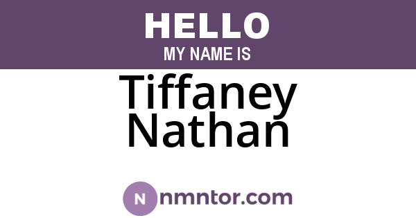 Tiffaney Nathan