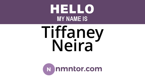 Tiffaney Neira