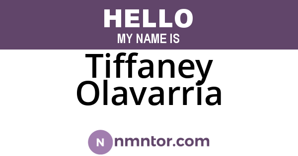Tiffaney Olavarria