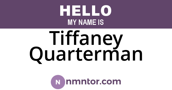 Tiffaney Quarterman