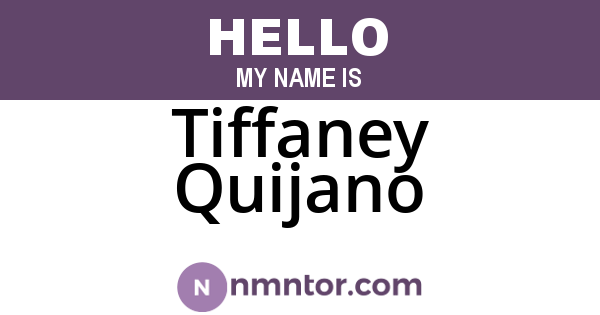 Tiffaney Quijano