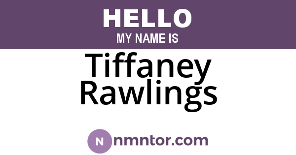 Tiffaney Rawlings