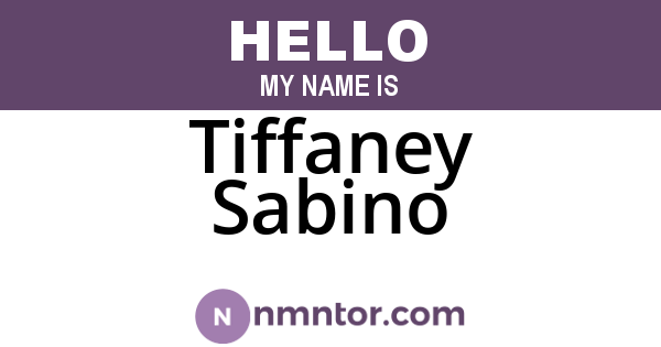 Tiffaney Sabino
