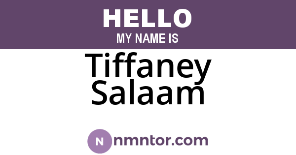 Tiffaney Salaam