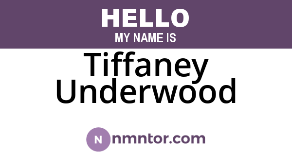 Tiffaney Underwood