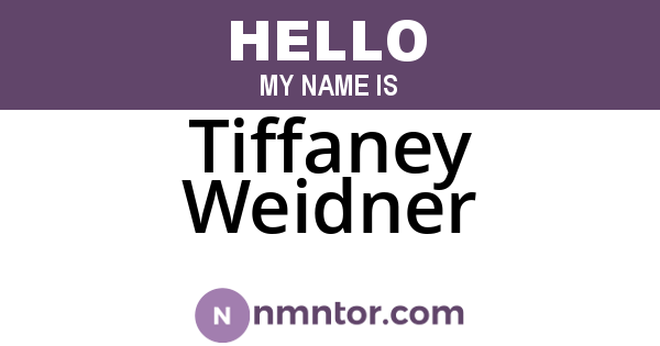 Tiffaney Weidner