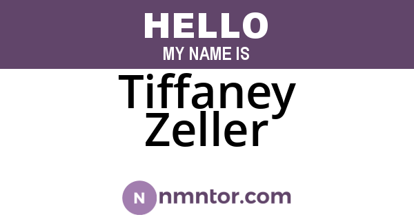 Tiffaney Zeller