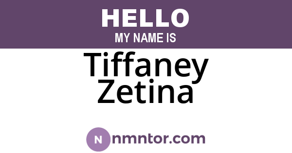 Tiffaney Zetina