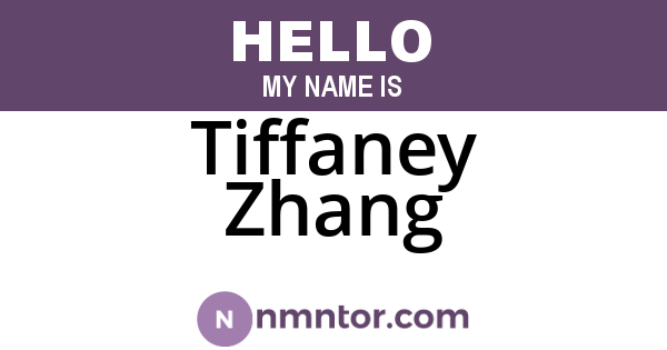 Tiffaney Zhang