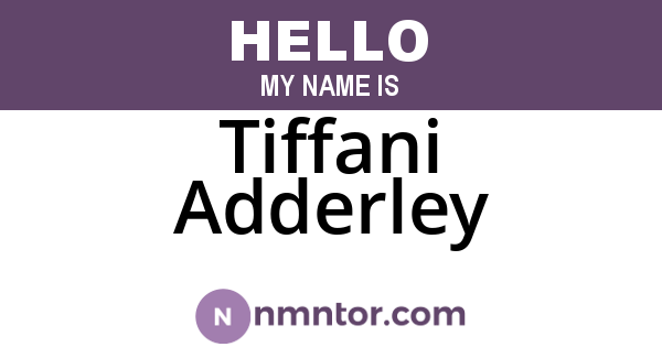 Tiffani Adderley
