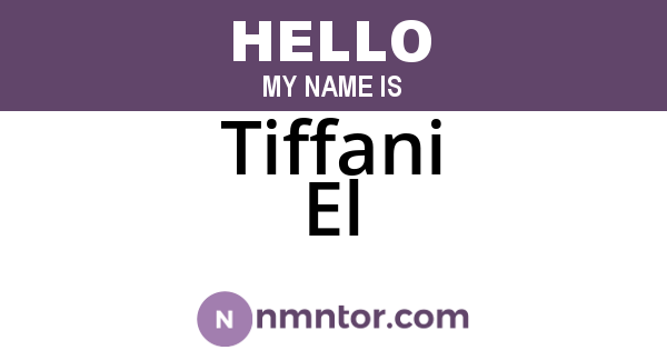 Tiffani El