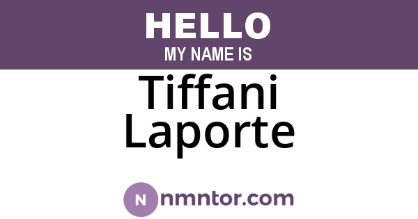 Tiffani Laporte